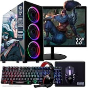 Computador Gamer Completo TOB Intel Core i7 SSD 240GB 8GB Teclado Mouse Mouse Pad e Headset Gamer Monitor 23” Windows 10 Pro Trial