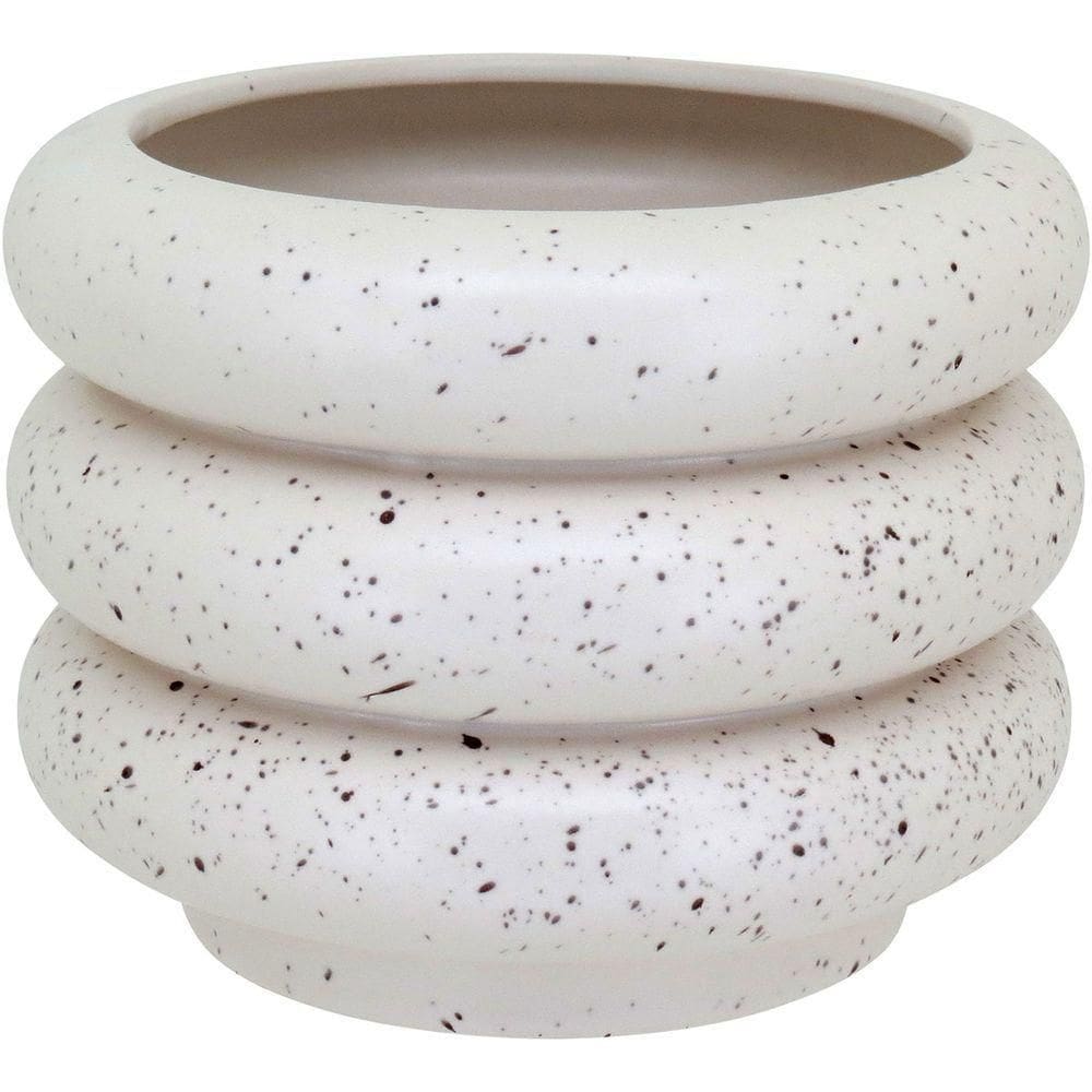 Cachepô Cerâmica 16x20x20cm Marfim