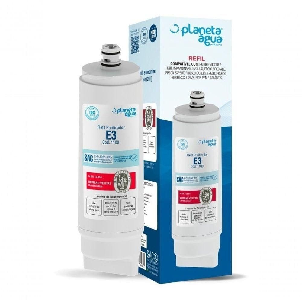 Kit 3 Refil Filtro Purificador Ibbl Fr600 C+3 Immaginare Evo Cor Branco