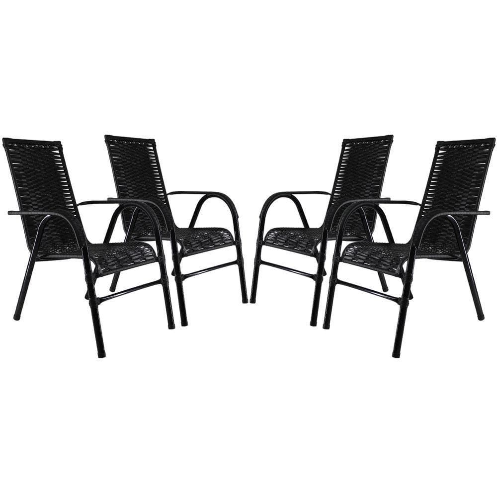 Conjunto Cadeiras Bela Edícula Preta