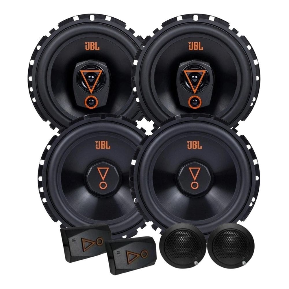 Kit 2 Vias 6 JBL 62VMS80 160W + Par Alto Falantes 6 Triaxiais JBL 6TRMS80 160W