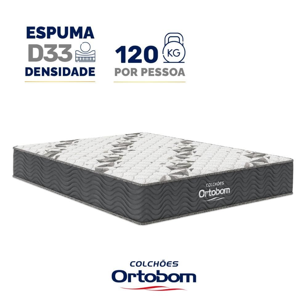 Colchão de Espuma D33 Ortobom Airtech 100 Casal 138cm