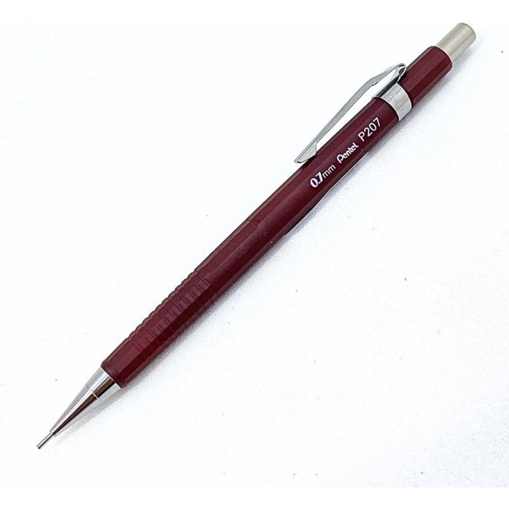 Lapiseira P200 Tradicão Japonesa Vermelha 0.7mn Pentel P207-jb