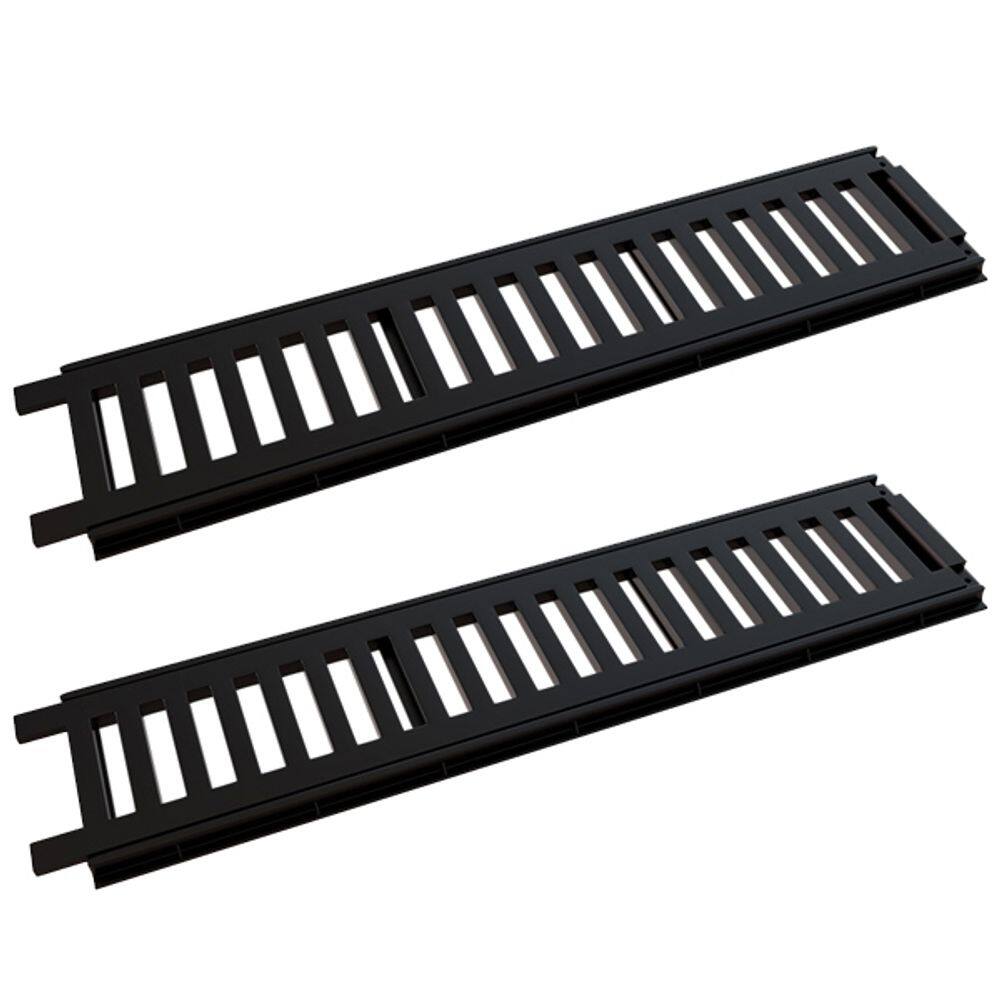 Ralo Linear Grelha C/ Porta Grelha Preto 15x100cm Estrela