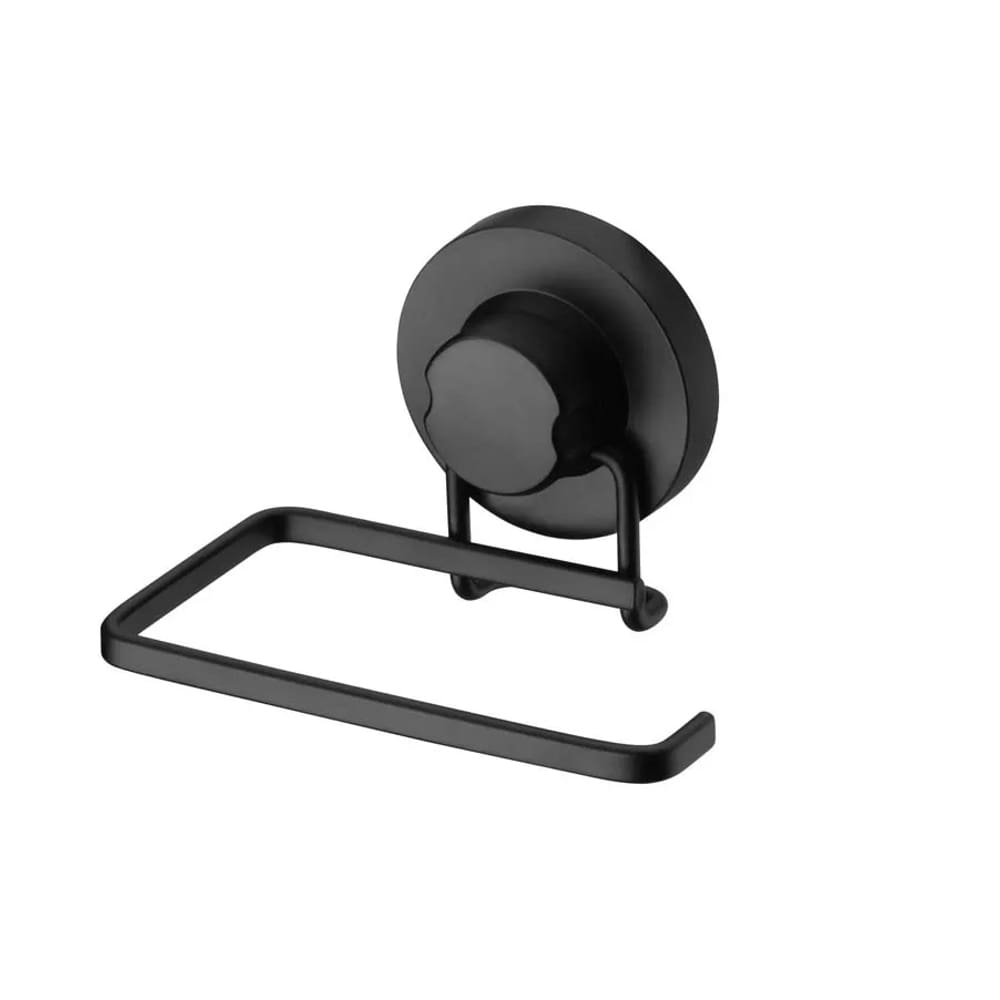 Papeleira Simples com Ventosa Redonda Black - Steel
