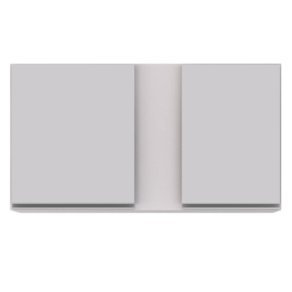 Armário Aéreo 100cm 2 Portas Indiana Branco - Lumil Móveis