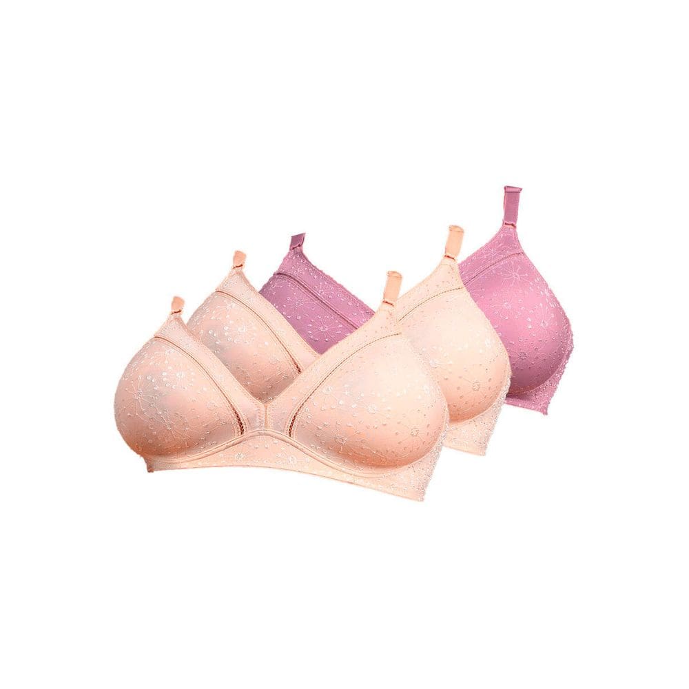 Kit com 3 Sutiãs sem Aro e sem Bojo Duloren 111743 Taça B