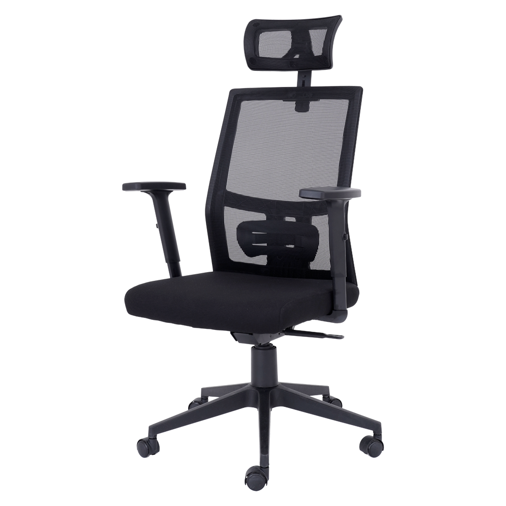 Cadeira de Escritório Presidente Flex Mesh Waw Design Base Giratória Braço e Altura Ajustável