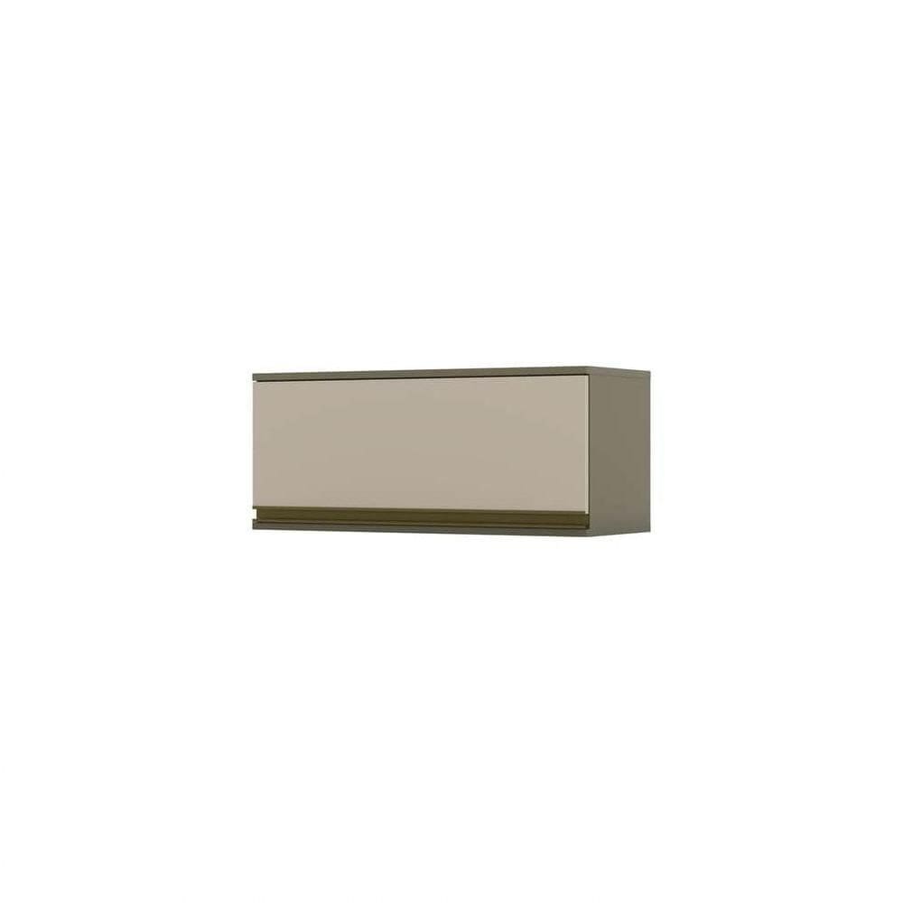 Armário Aéreo 01 Porta Basculante 80 Cm Connect Henn Duna Com Cristal