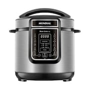 Panela de Pressão Elétrica Mondial 6L Digital Master Cooker PE-60-6L-I Preto/Inox 127V