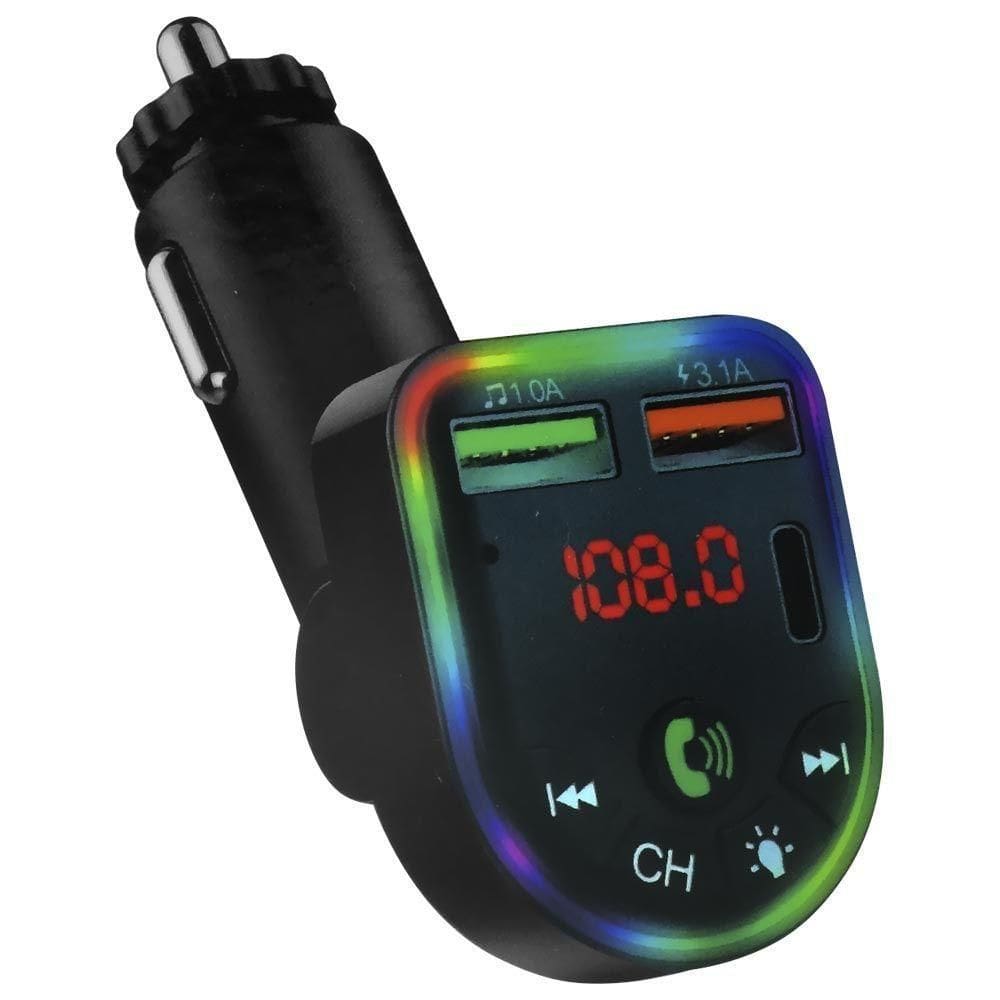 Transmissor Digital Para Carro Satellite A-mp45 Led - Bluetooth - Fm - Mp3 - Usb - Usb-c - Preto