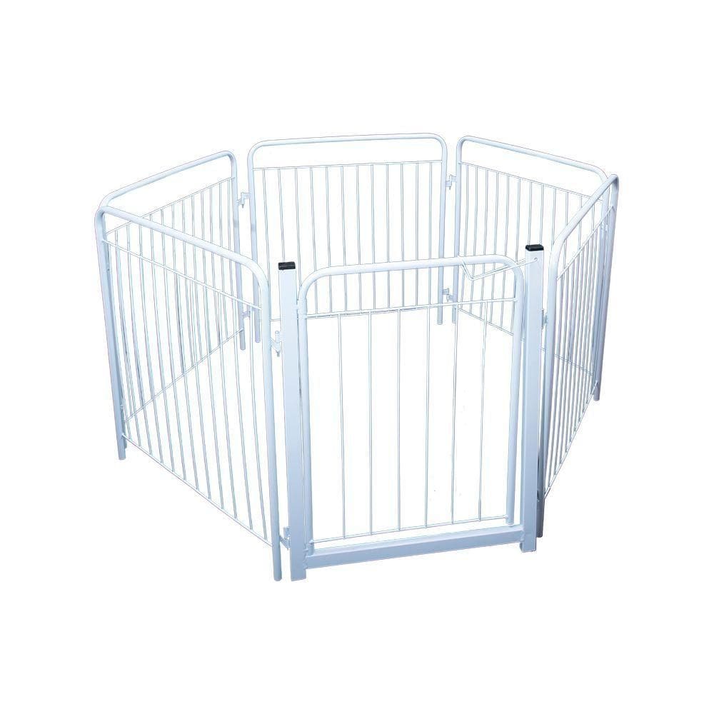 Cercado Tubular Pet 6 Módulos 69x70cm Cada Animais Pequeno E Médio Porte Cães - Gudim