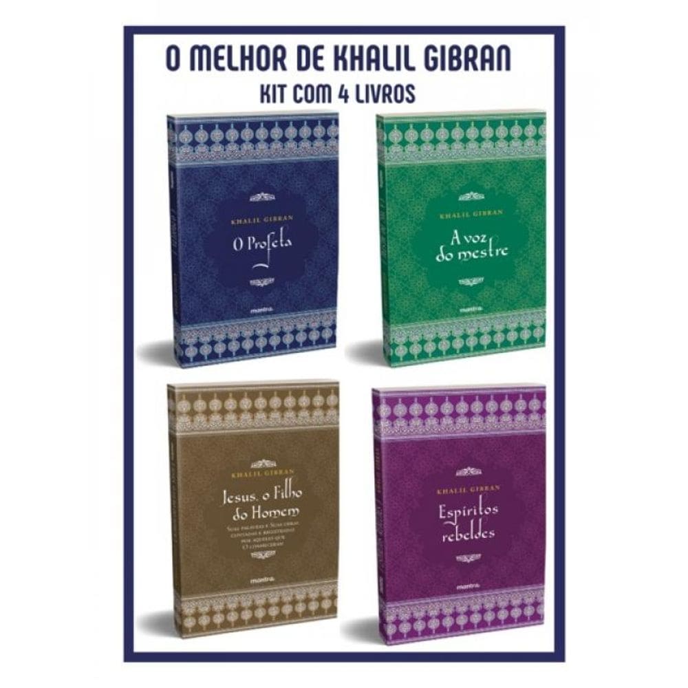 O Melhor De Khalil Gibran – Kit Com 4 Livros