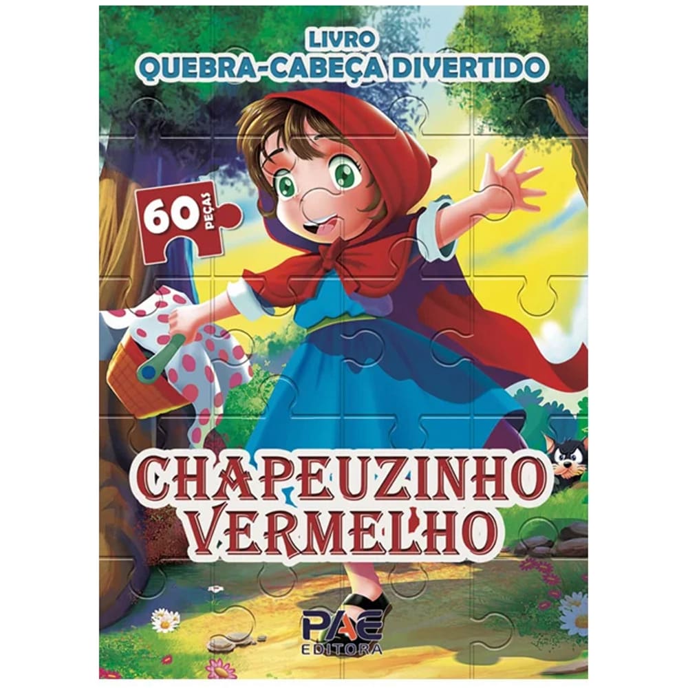 Livro Quebra-Cabeca Divertido Chapeuzinho Vermelho