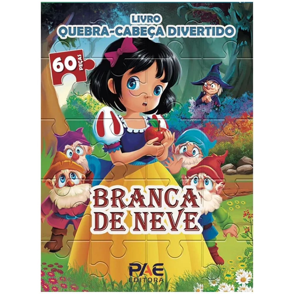 Livro Quebra-Cabeca Divertido Branca De Neve