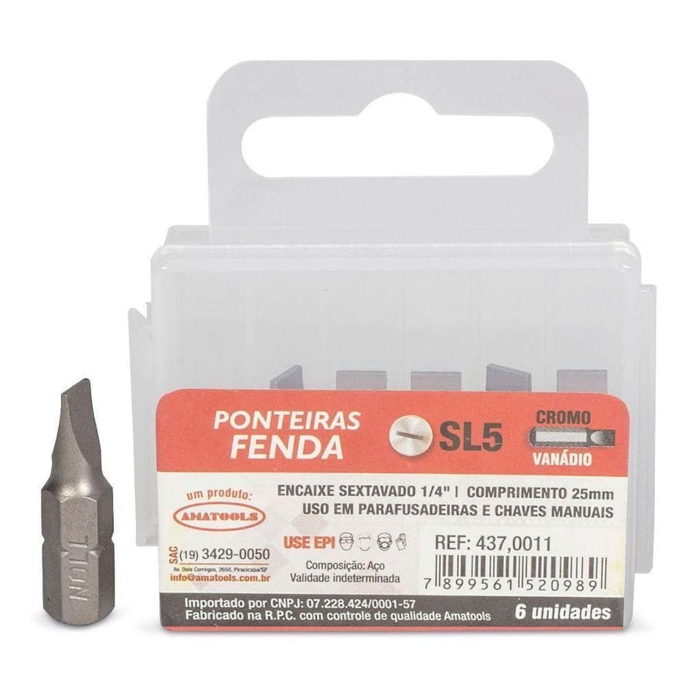 Ponteira Para Parafusadeira Sl5x25mm - Noll
