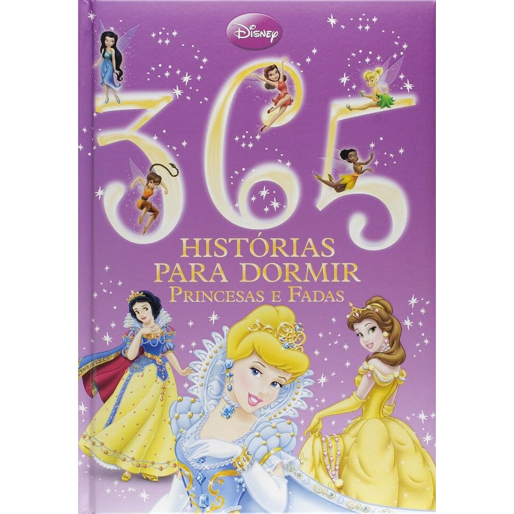 Livro Disney - 365 Hist P/ Dormir - Luxo - Contos Princesas