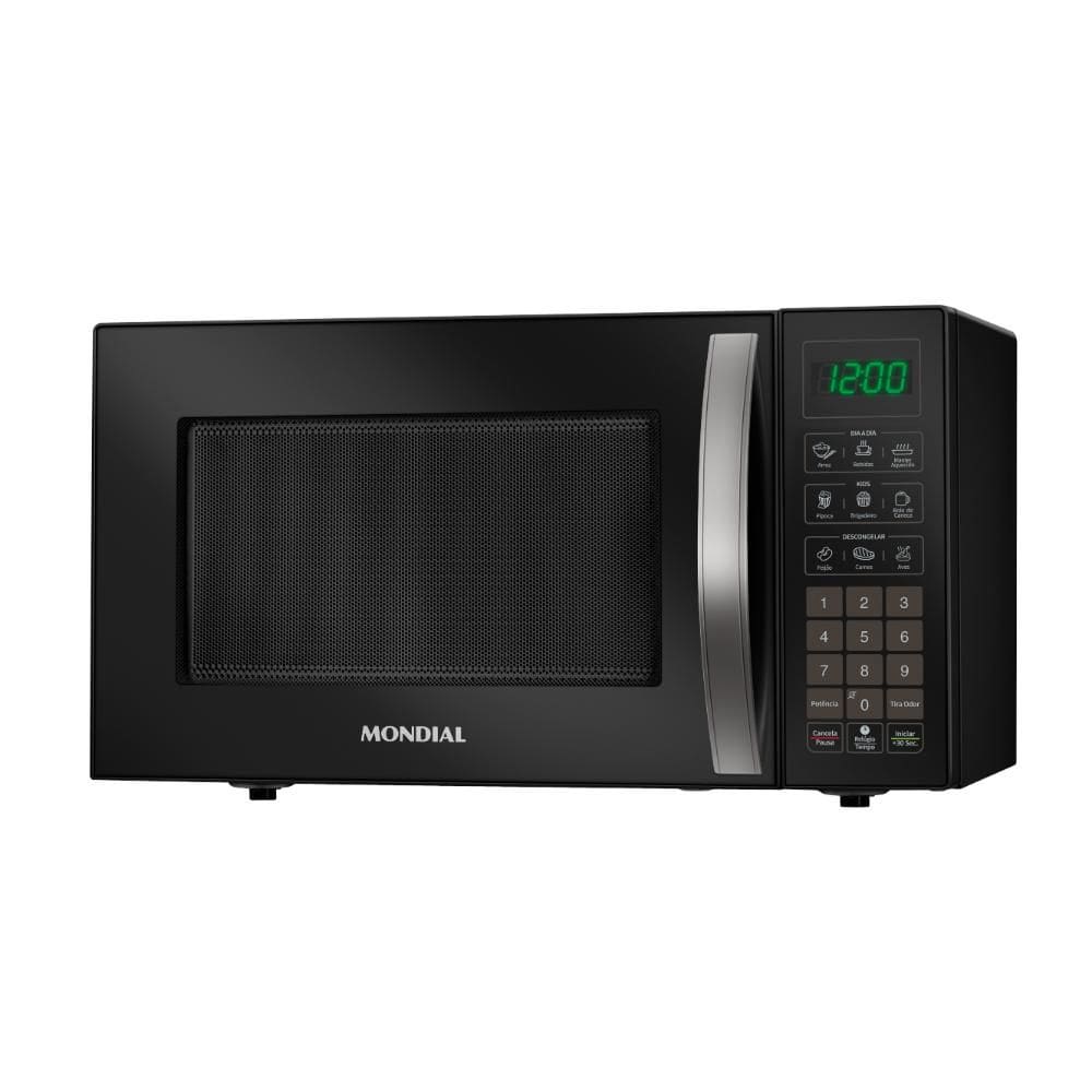 Microondas Mondial 34 Litros MO-02-34-B 1200W Preto Espelhado 220V