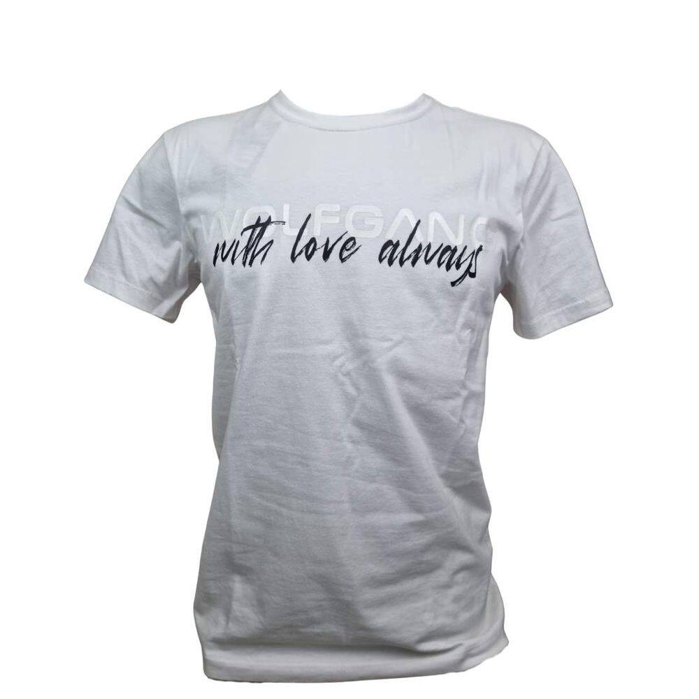 Camiseta Masculina Wolfgan Branca Estampada 100% Algodão Sustentável