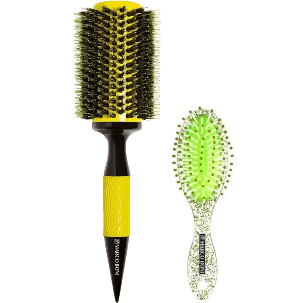 Kit Escova Ceramica 75mm Mini Raquete Glitter Marco Boni