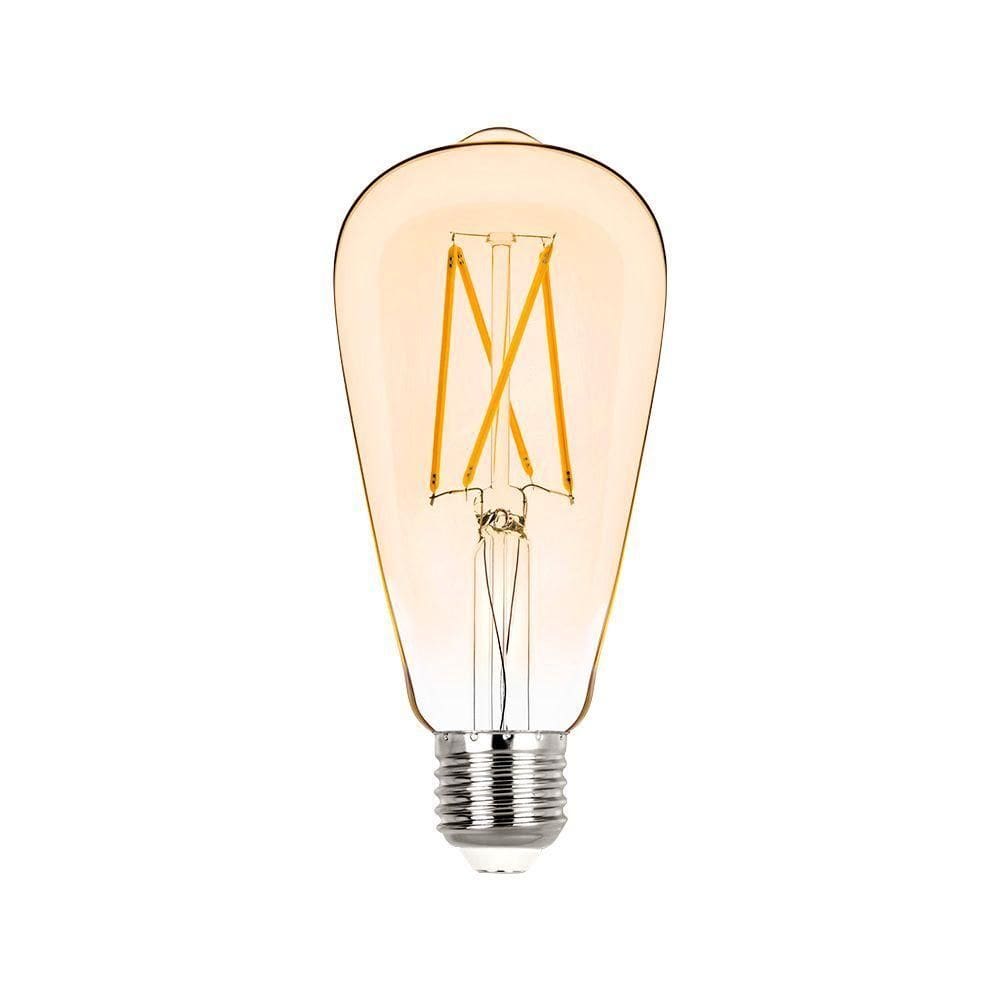 Lâmpada Led Stella Filamento Vintage St64 2w E27 Bivolt