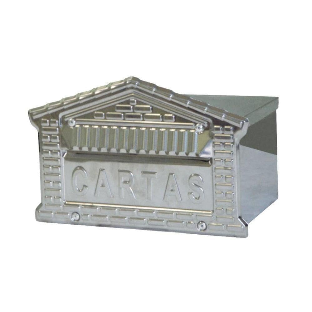 Caixa De Correio Cartas Tijolinho Inox Embutir 15x21x12cm