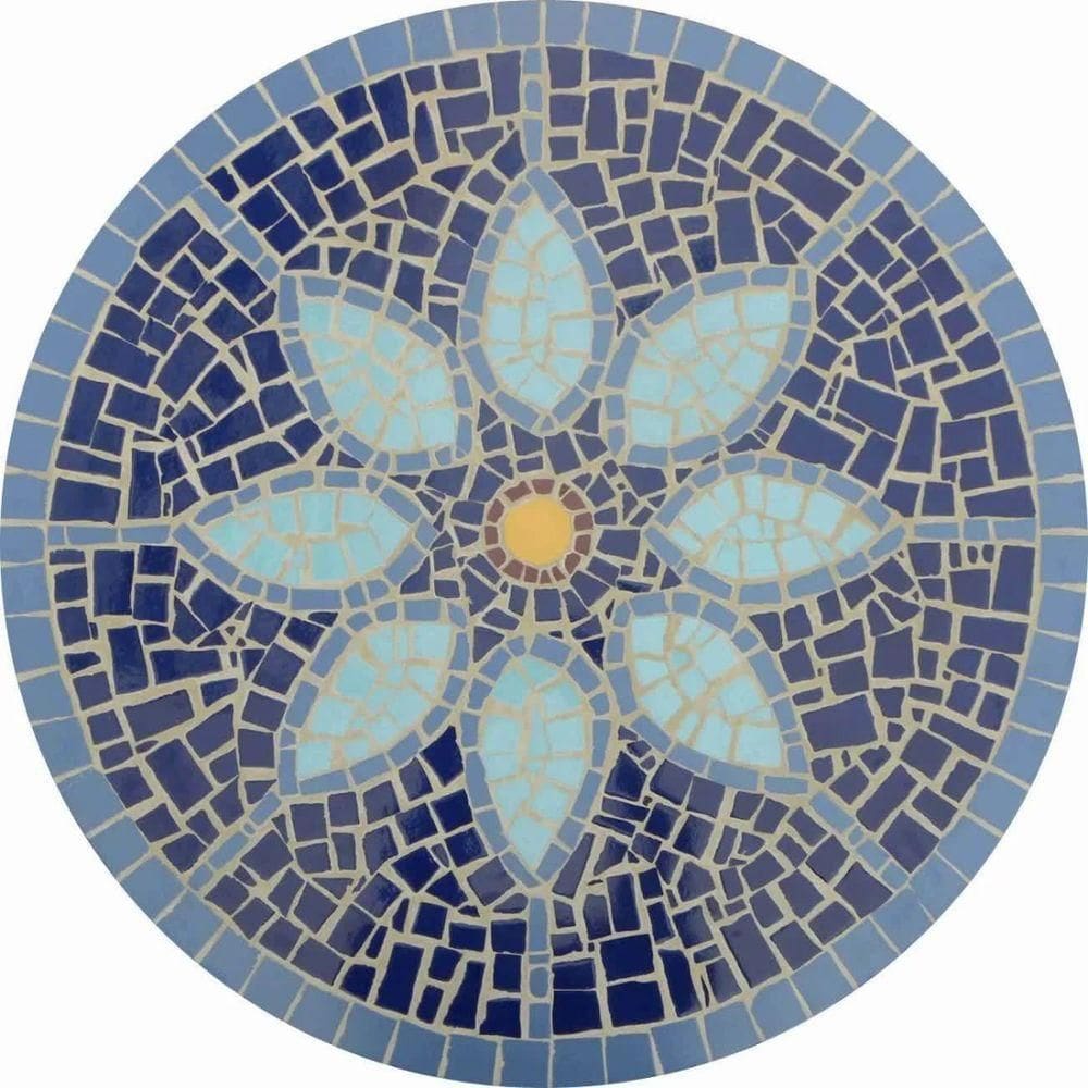 Mesa Em Mosaico Doce Lar - Somente O Tampo Tamanho 60cm