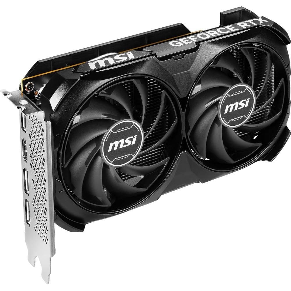 Placa de Video GeForce RTX 4060 MSI Ventus 2x Black OC, 8GB GDDR6, 128bit, 912-V516-012