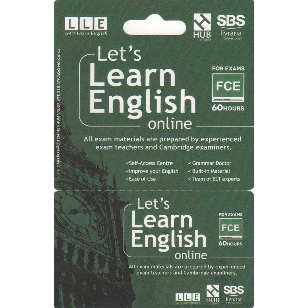 Let`s Learn English Card - For Exams - Fce (6 Months)