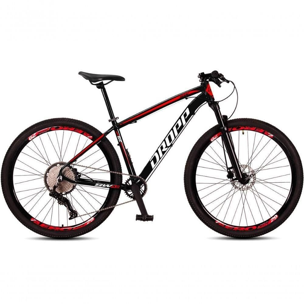 Bicicleta Dropp Sw 12v Aro 29 Freio Hidráulico Suspensão Com Trava Preto+Vermelho