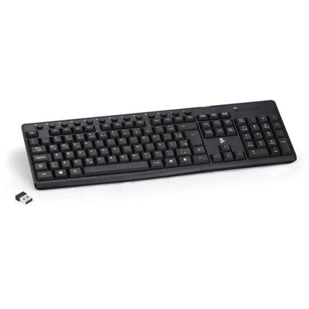 Teclado Sem Fio Tw-500 Preto 5+