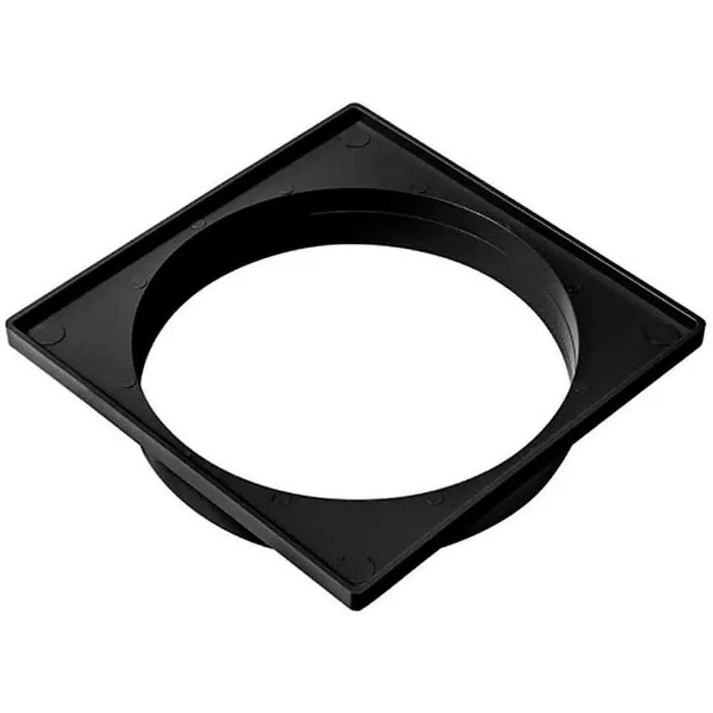 Porta Grelha Ralo Quadrado Caxilho Preto 150mm Estrela