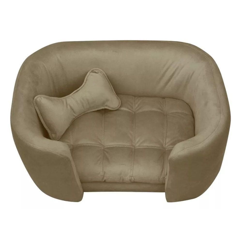 Cama Pet Poltrona Baby Hanna Veludo - Ssx Multicoisas Cor Capuccino