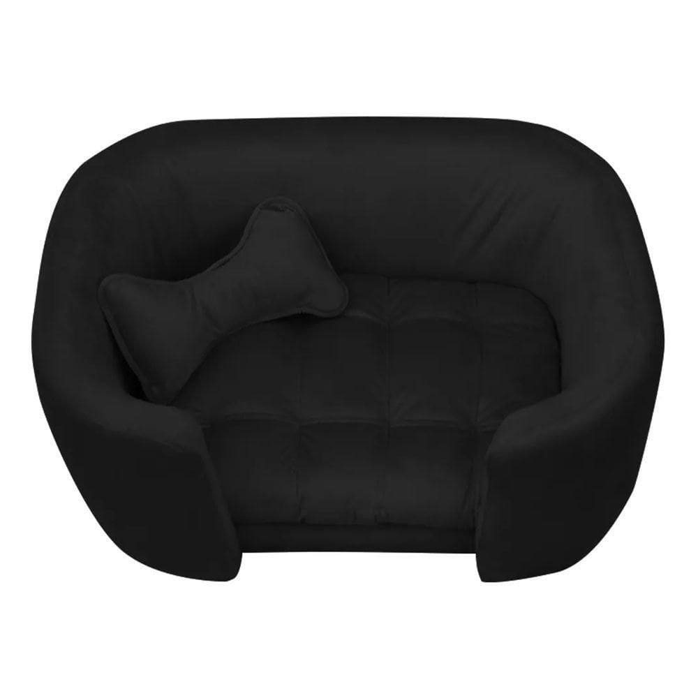 Cama Pet Poltrona Baby Hanna Veludo - Ssx Multicoisas Cor Preto