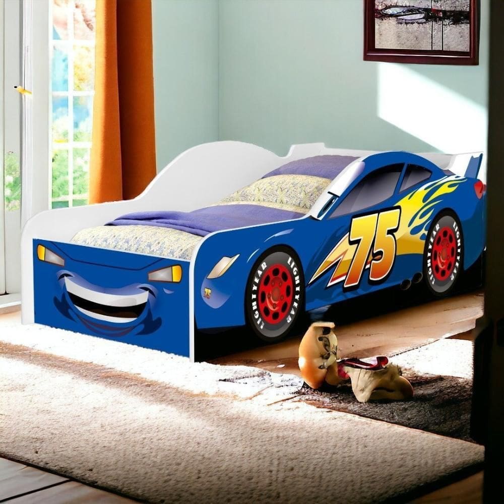 Cama Solteiro Carro Blue Cambel