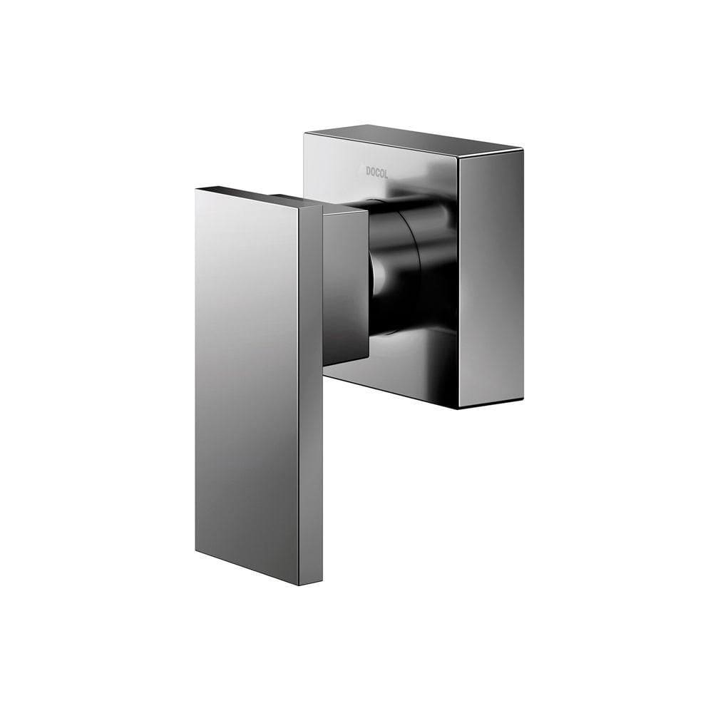 Acabamento Para Registro Docol New Edge 925848 Para Base Deca 1-2", 3-4" E 1" Grafite Polido