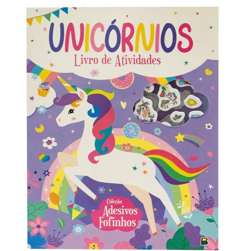 Livro Infantil Adesivos Fofinhos - Todo Livro - Unicornio