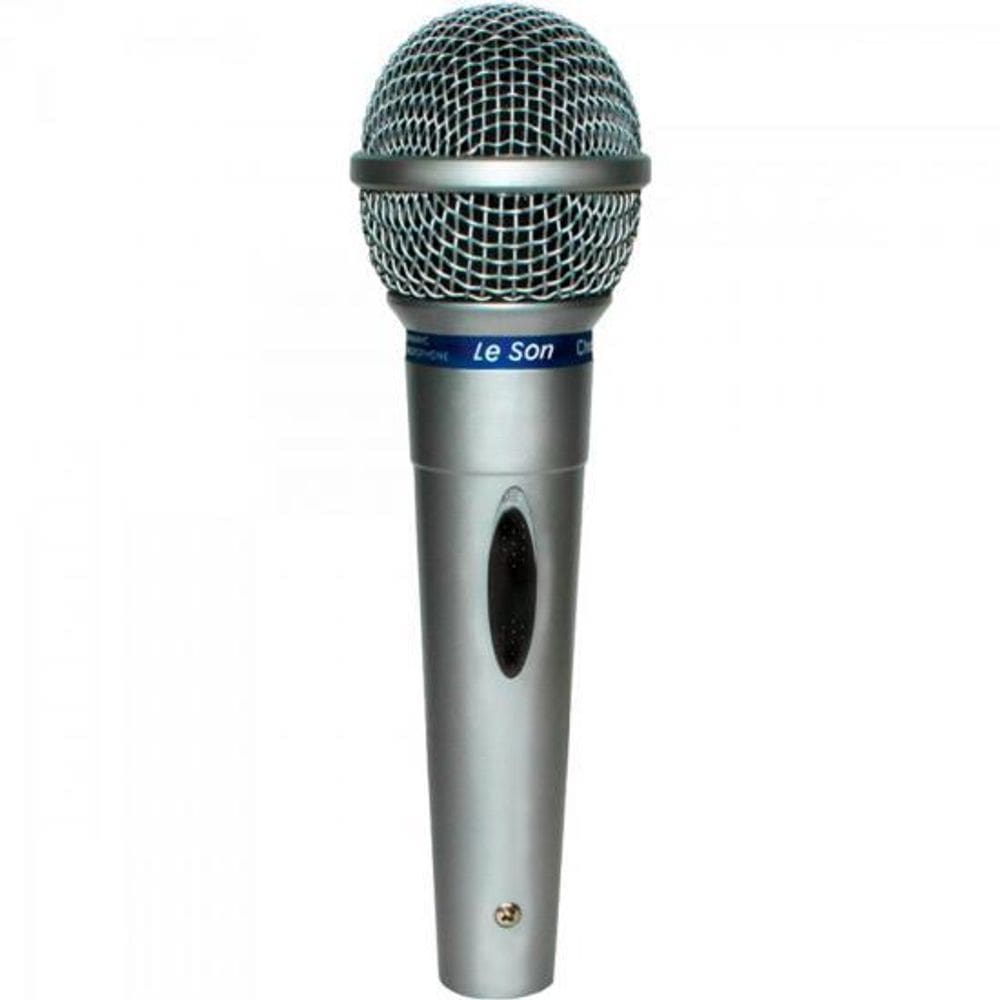 Microfone Leson MC-200 Dinâmico Cardióide Prata [F002]