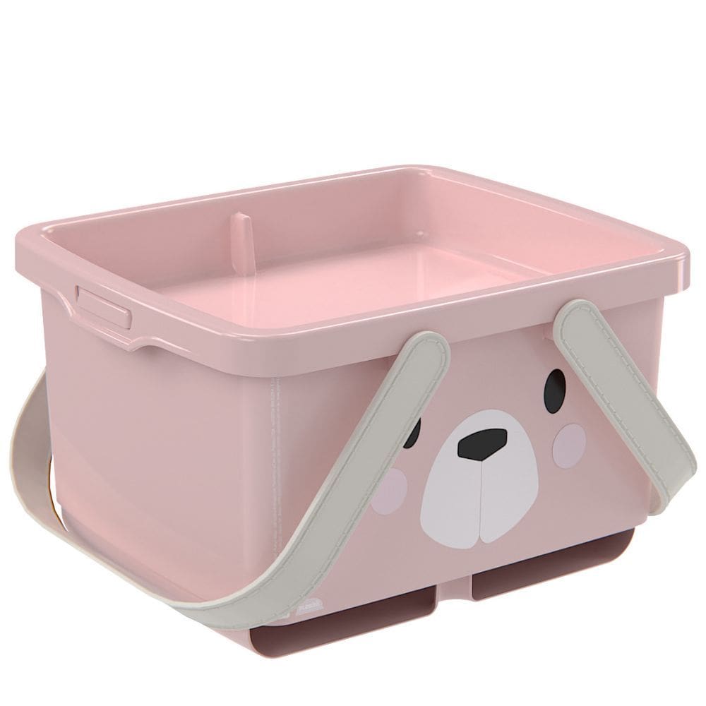 Caixa organizadora porta fraldas com alça ursa Plasutil ref. 16645