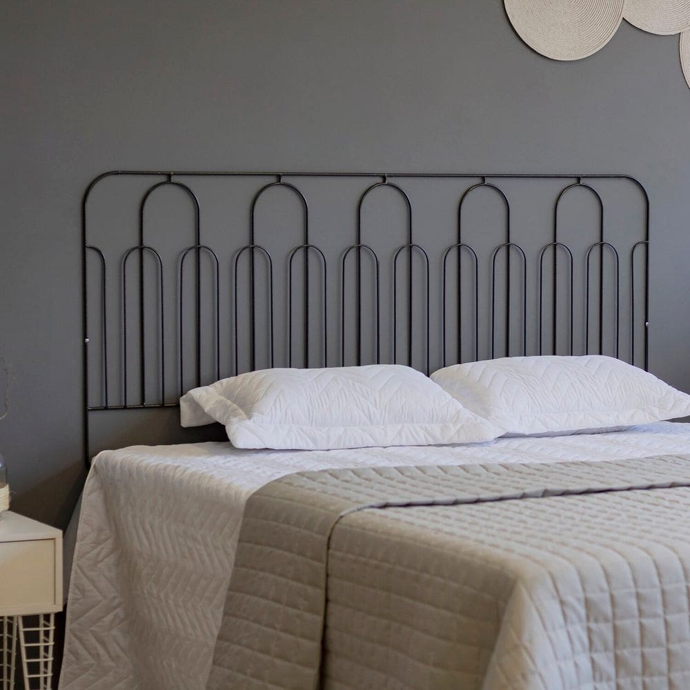 Cabeceira para Cama Aramada Triunfo - Queen Preto