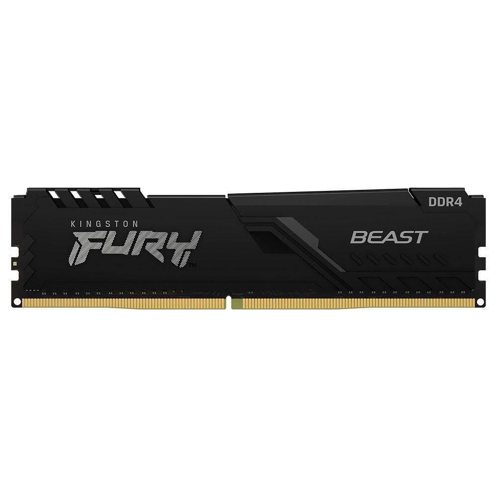 Memória Ram Kingston Fury Beast Ddr4 8gb 3200mhz - Preto (kf432c16bb/8)