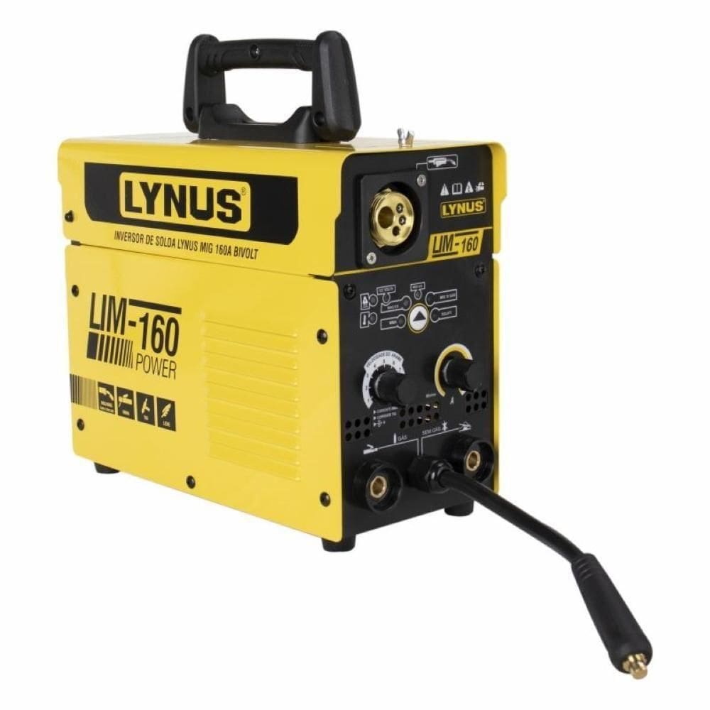 Máquina Inversora De Solda Multiprocesso Power 160a Bivolt 127/220v Lim-160 Lynus