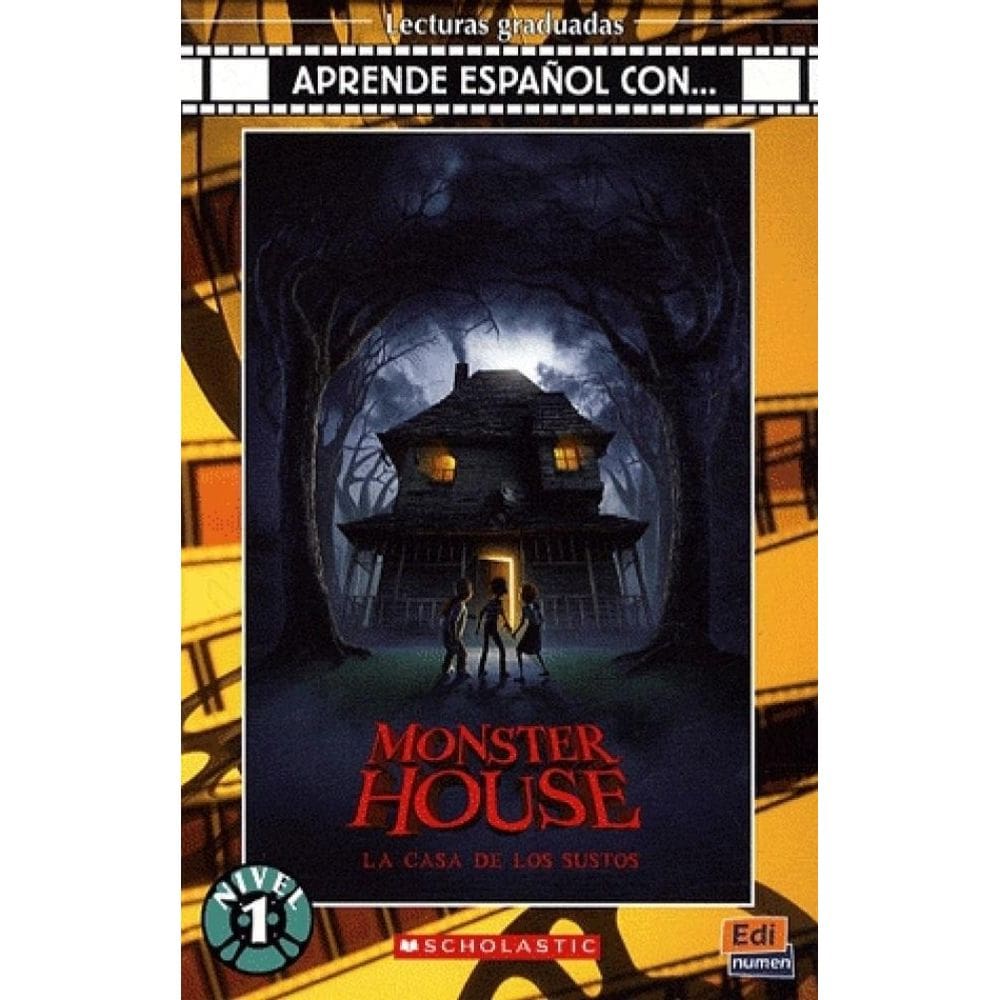 Monster House: La Casa De Los Sustos - Aprende Español Con - Nivel 1 - Libro Con CD Audio