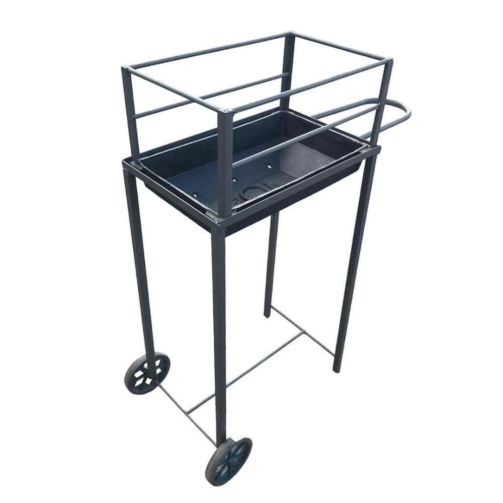 Churrasqueira De Ferro Fundido 38x85x50cm Preto