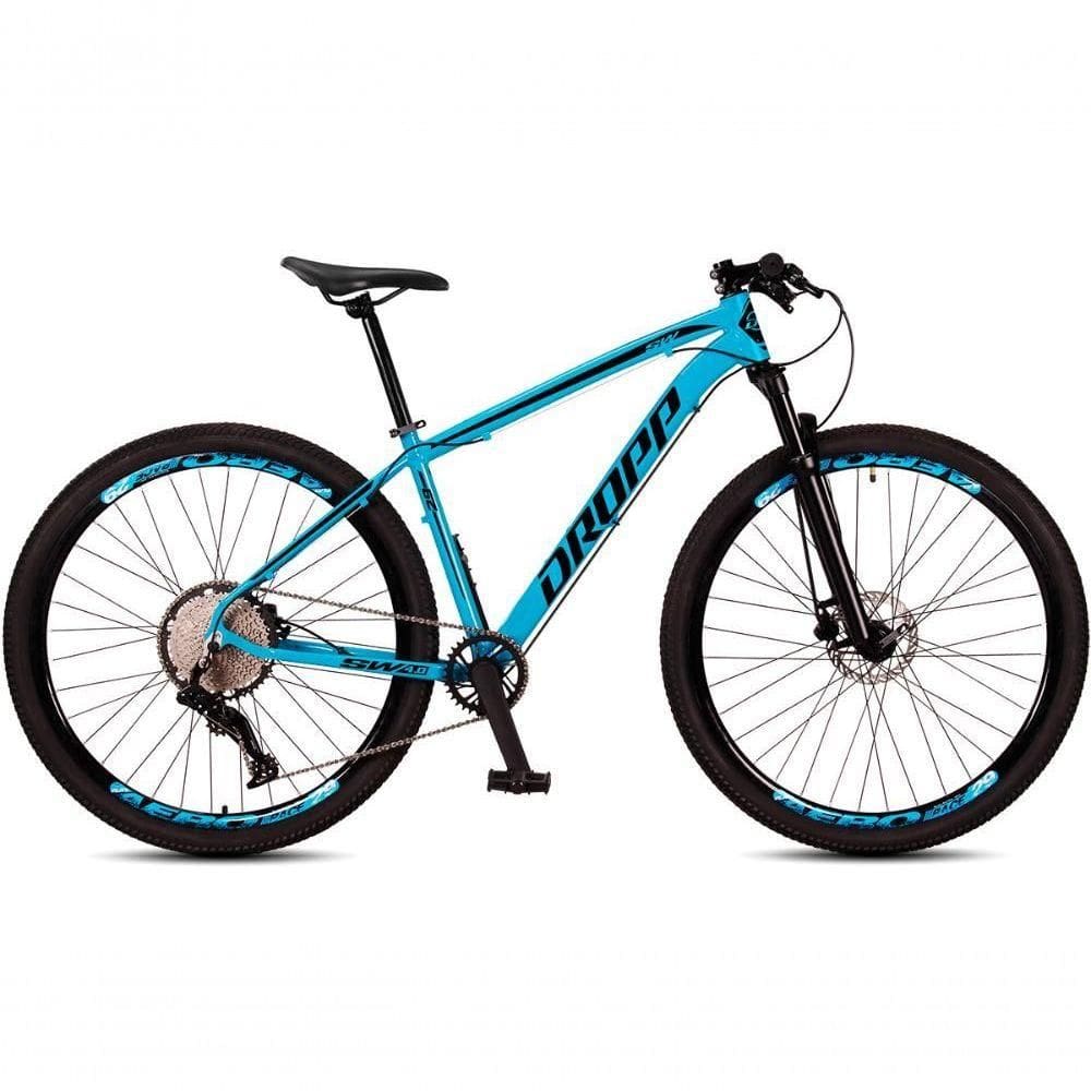 Bicicleta Dropp Sw 12v Aro 29 Freio Hidráulico Suspensão Com Trava Azul+Preto