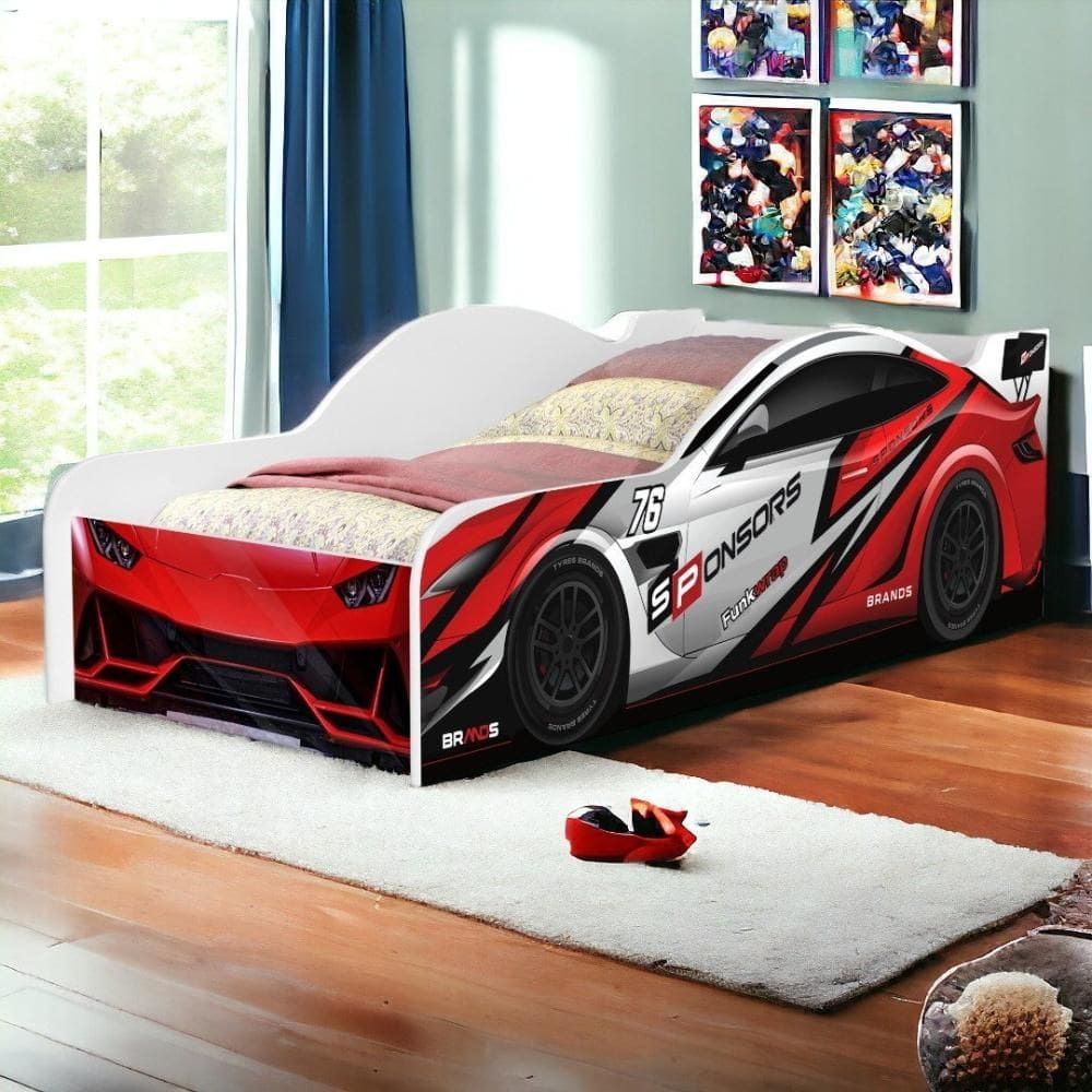 Cama Infantil Carro Speed com Colchão Cambel