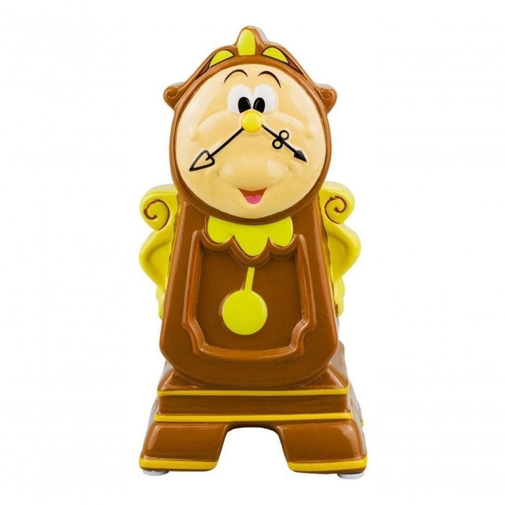 Cofre Cofrinho Horloge Relógio Bela E A Fera 20cm Disney