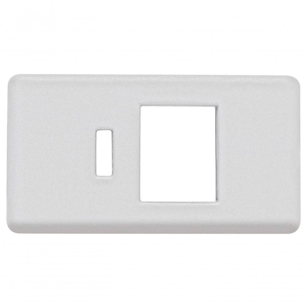 Kit 6un Módulo Tampo Para Tomada Rj Tramontina Izyflat Branco Tramontina