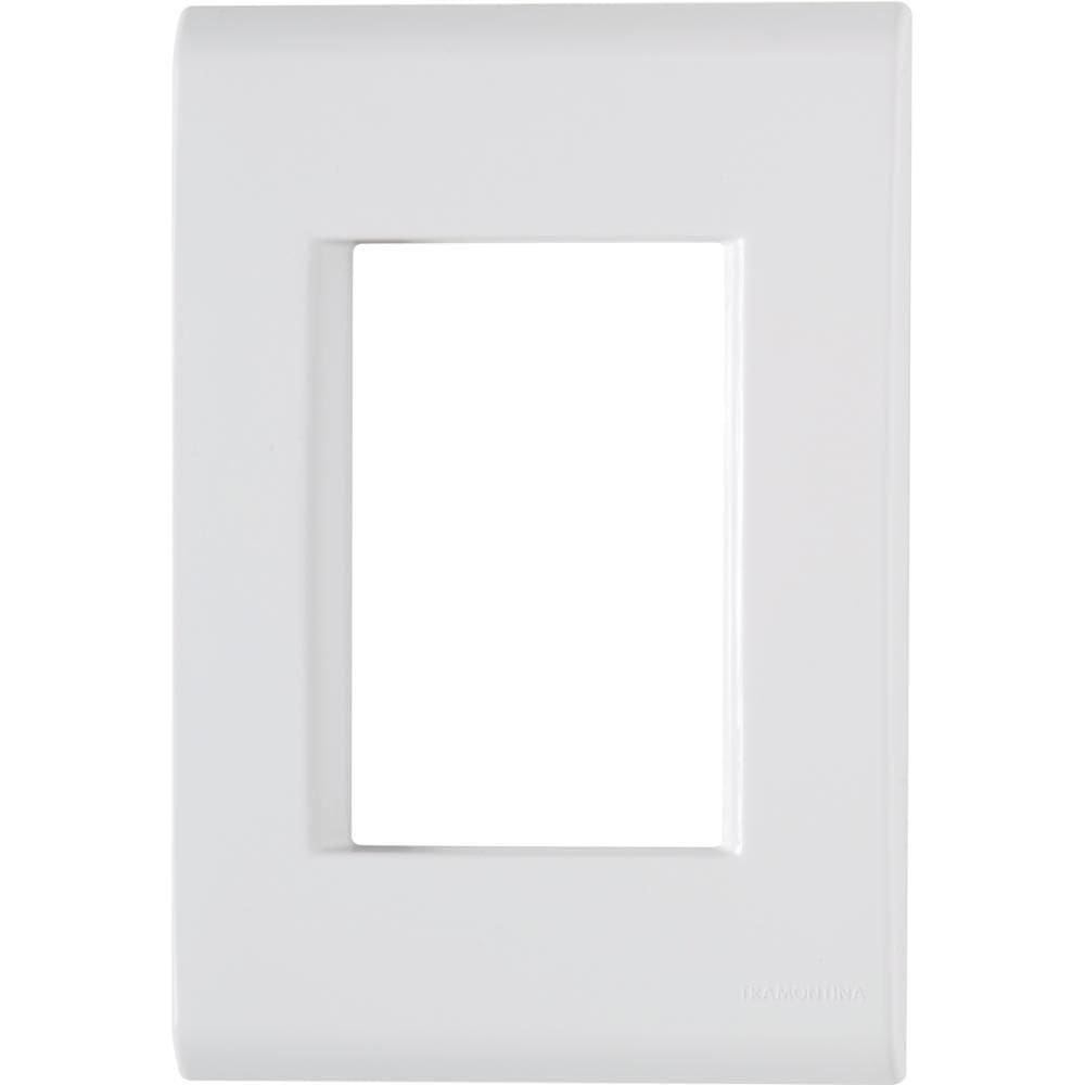 Kit 2 Placa 3 Postos Juntos 4x2 Tramontina Liz Branca