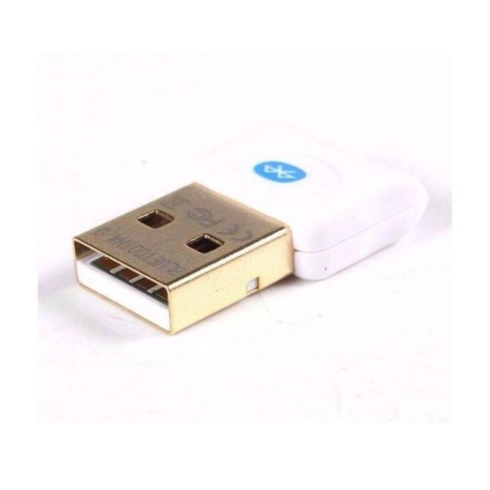 Adaptador Usb Bluetooth 5.0 Csr Dongle Para Pc E Notebook - Branco